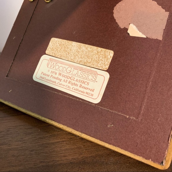 Vintage 1976 Wicker Rattan 7” x 9” Boho Cane Frame - Picture 8 of 9